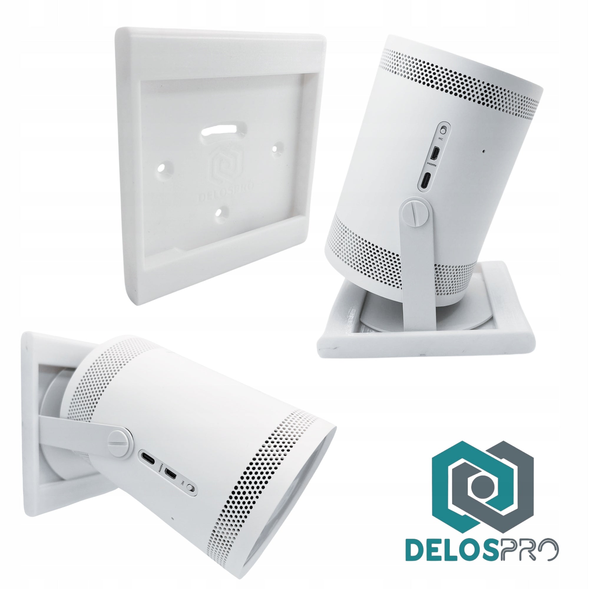 Wall mount and remote control kit for Samsung THE FREESTYLE GEN.2 Projector Brand Delospro