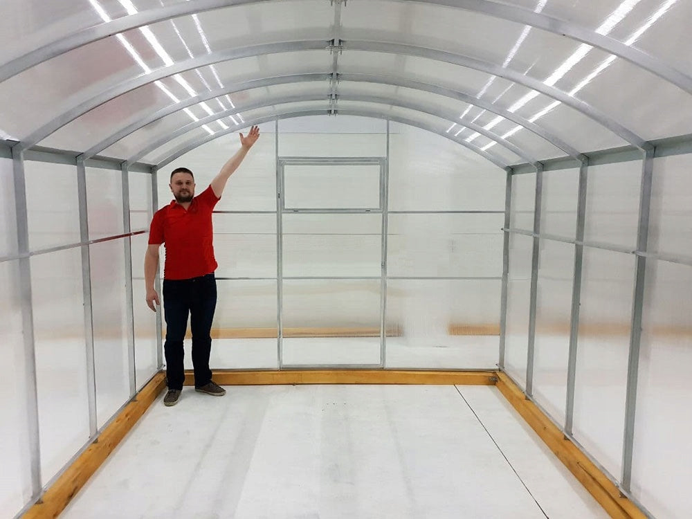 Wall straight greenhouse polycarbonate 3x6 6mm Width 3.035 m