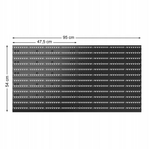 Wall tool board black and red 54 pieces 95x54cm Manufacturer code 109173