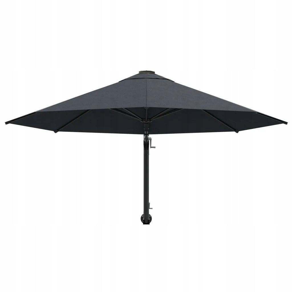 Wall umbrella on metal post, 300 cm, anthracite Diameter/width 300 cm