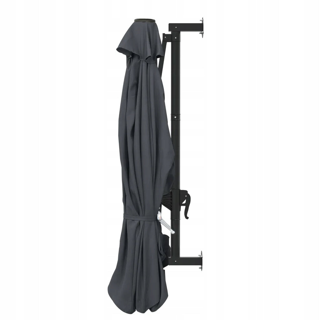 Wall umbrella on metal post, 300 cm, anthracite Manufacturer code 44865