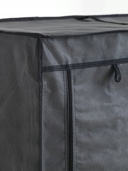 Wardrobe Dark Grey 149x174 with Shelf and Bar Brand no brand