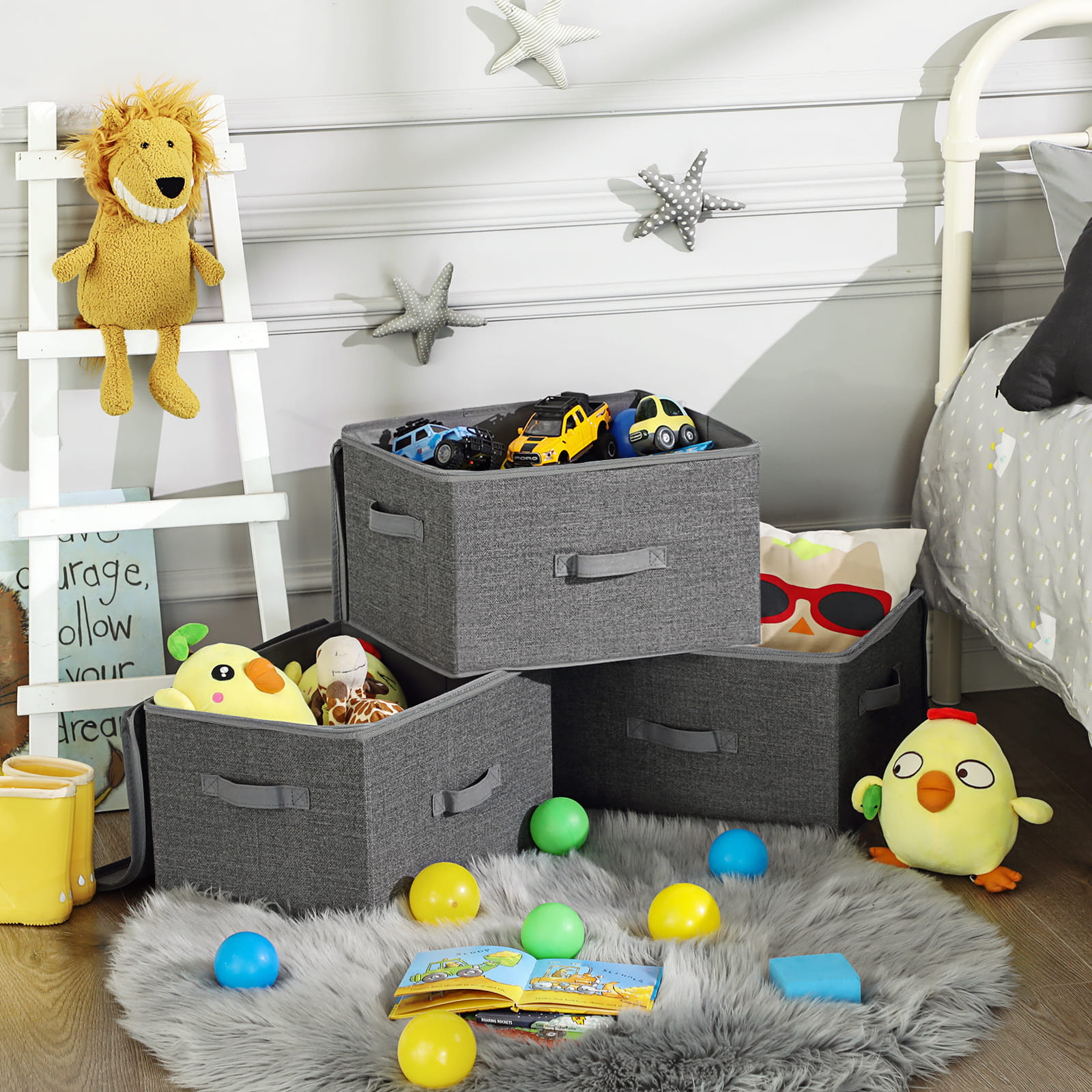 Wardrobe Organizer 3 Pcs 40x30x25 cm Lockable Clothes Boxes Bedding Manufacturer code Mamba 21323