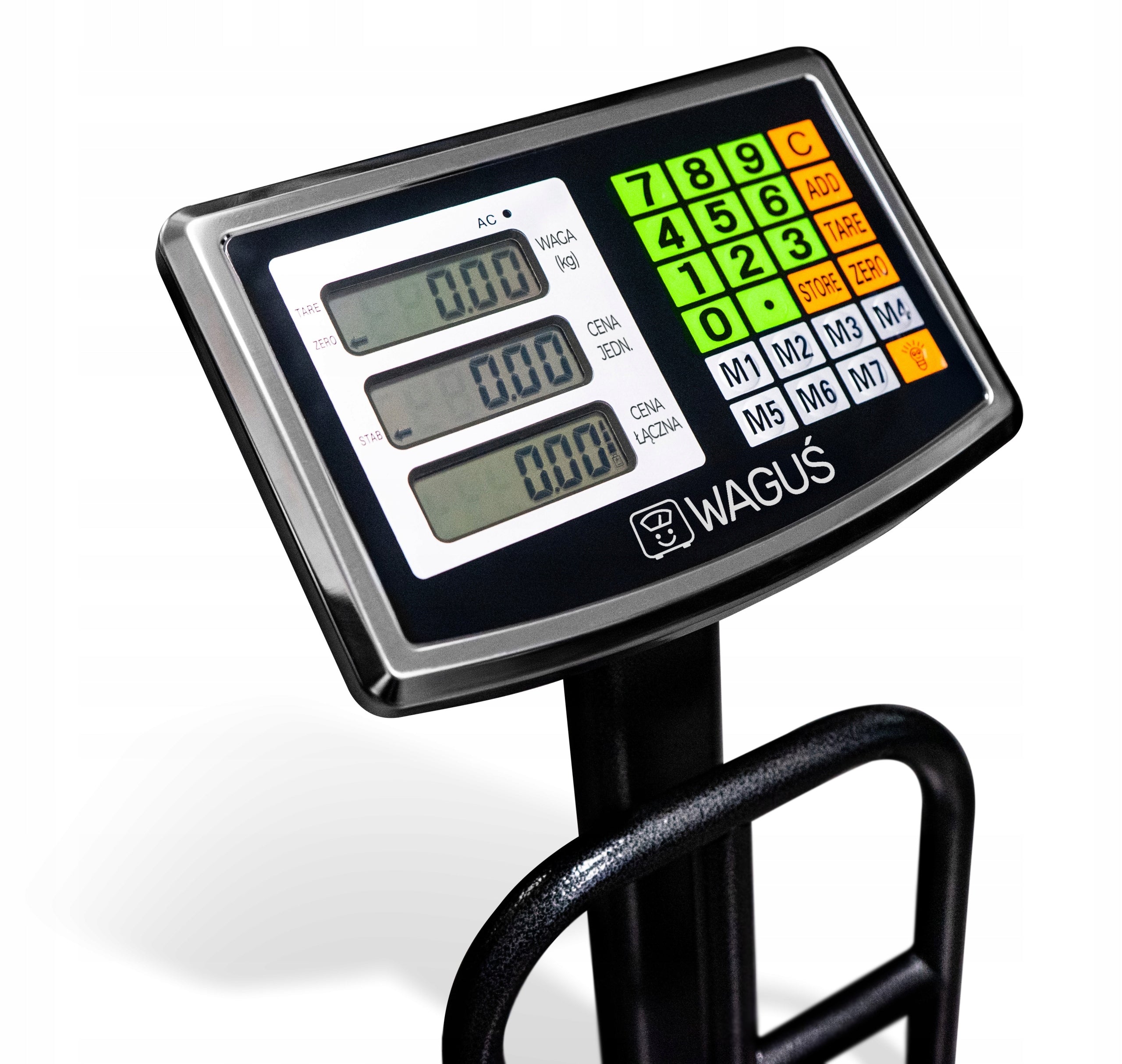 Warehouse Scale Electronic Shop LCD 150kg Strong Platform Commodity Manufacturer code Waga Magazynowa Elektroniczna Sklepowa