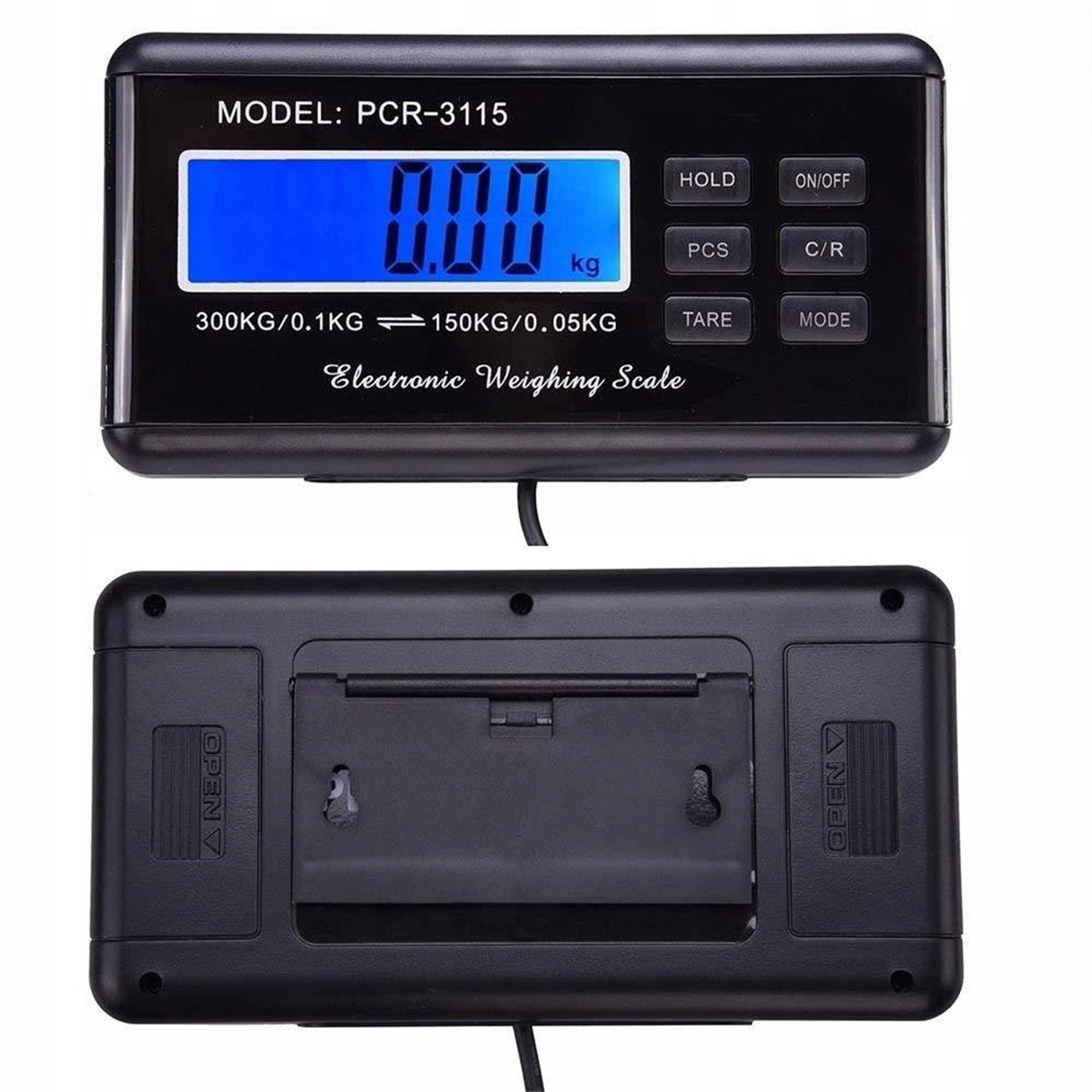 Warehouse Scale Electronic Shop LCD 300kg Platform Freight Strong Batteries included no