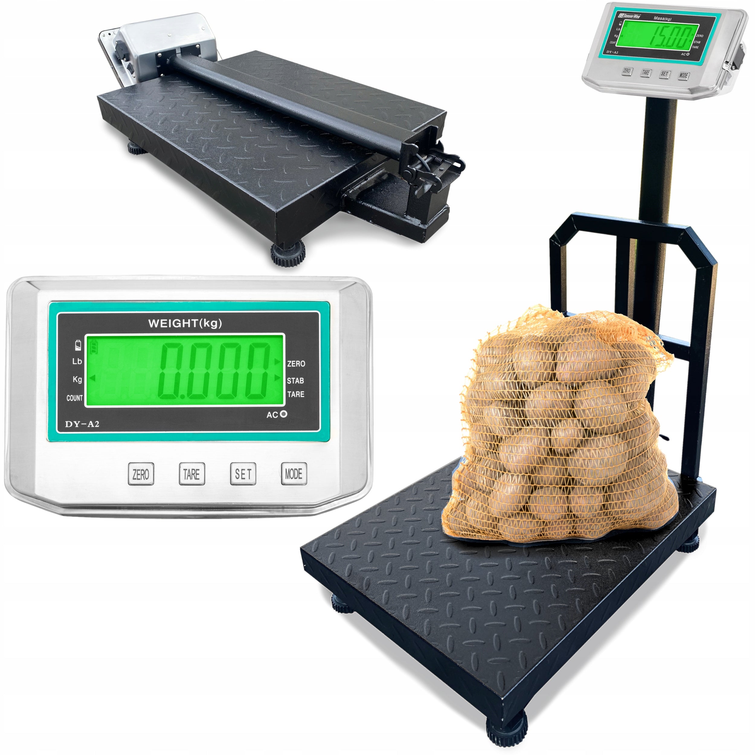 Warehouse scale up to 300kg 45x60cm shop electronic platform LCD