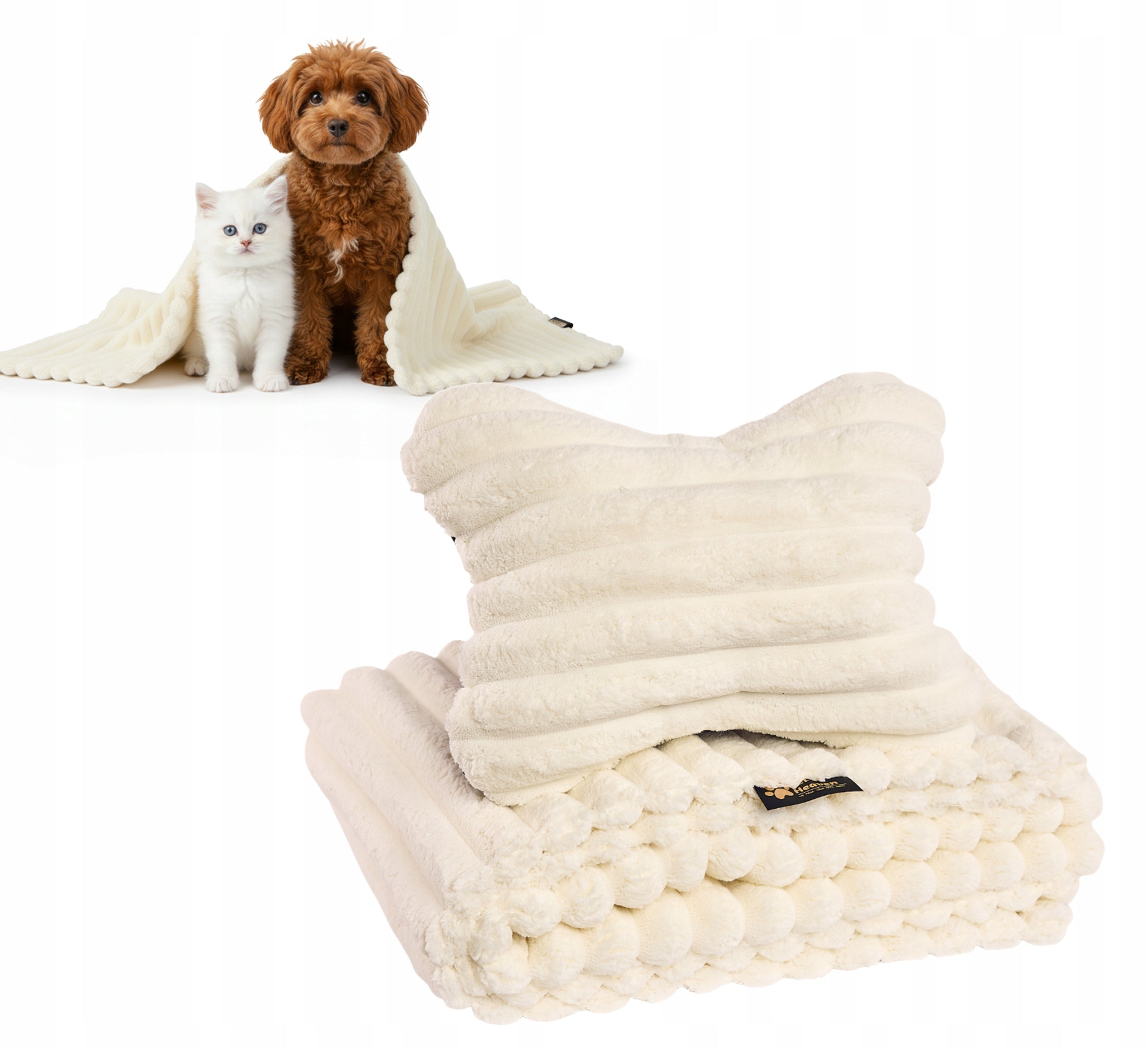 Warm cat dog bed 70x50 blanket pillow comfort holiday gift!