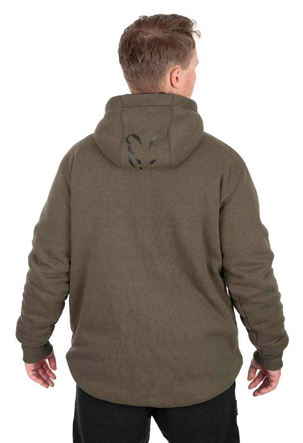 Warm jacket FOX Sherpa Green Black XXL Color green