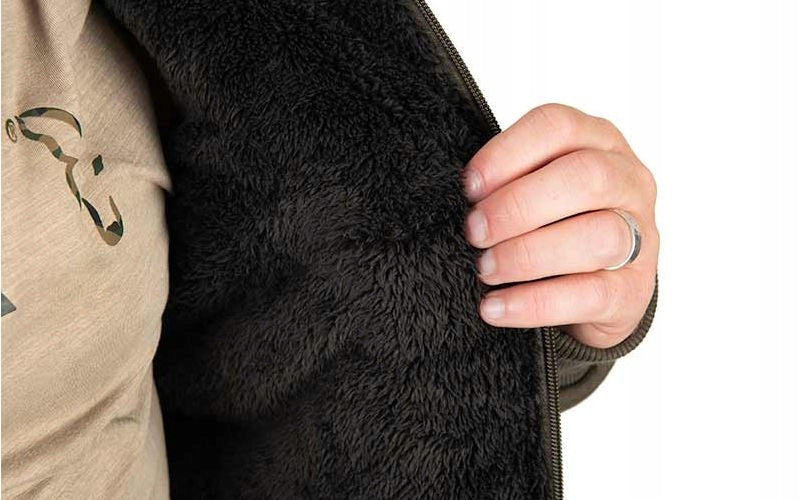 Warm jacket FOX Sherpa Green Black XXL Size XXL