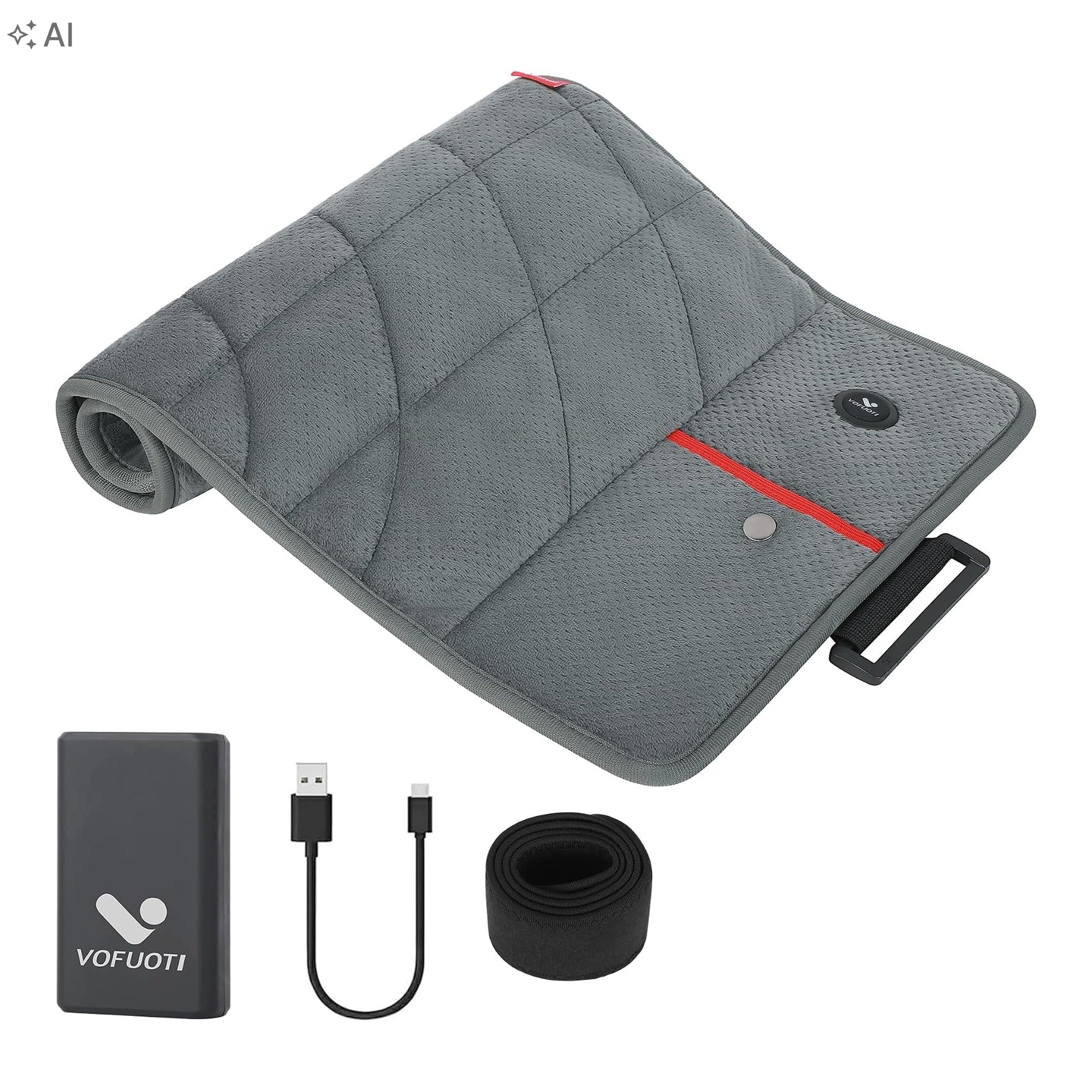 Warming Blanket Back Heating Pillow with Battery 10000mAh Adjustable