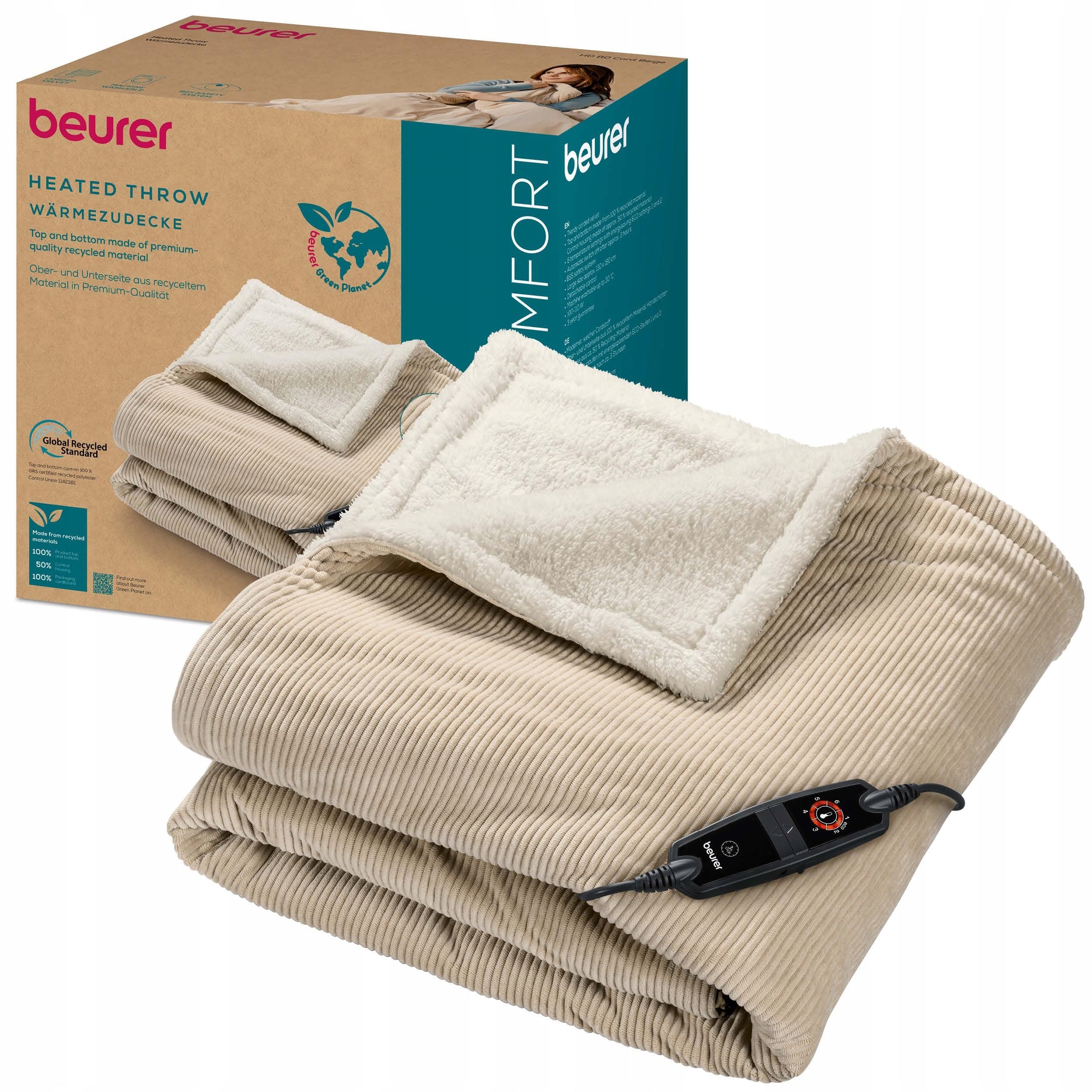 Warming Blanket Beurer Hd 80 180 Cm For 130 Cm Beige