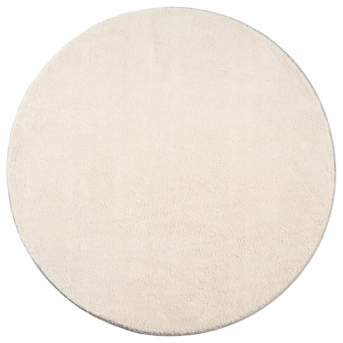 Washable plush carpet Relax the carpet beige 120 round Packaging status original