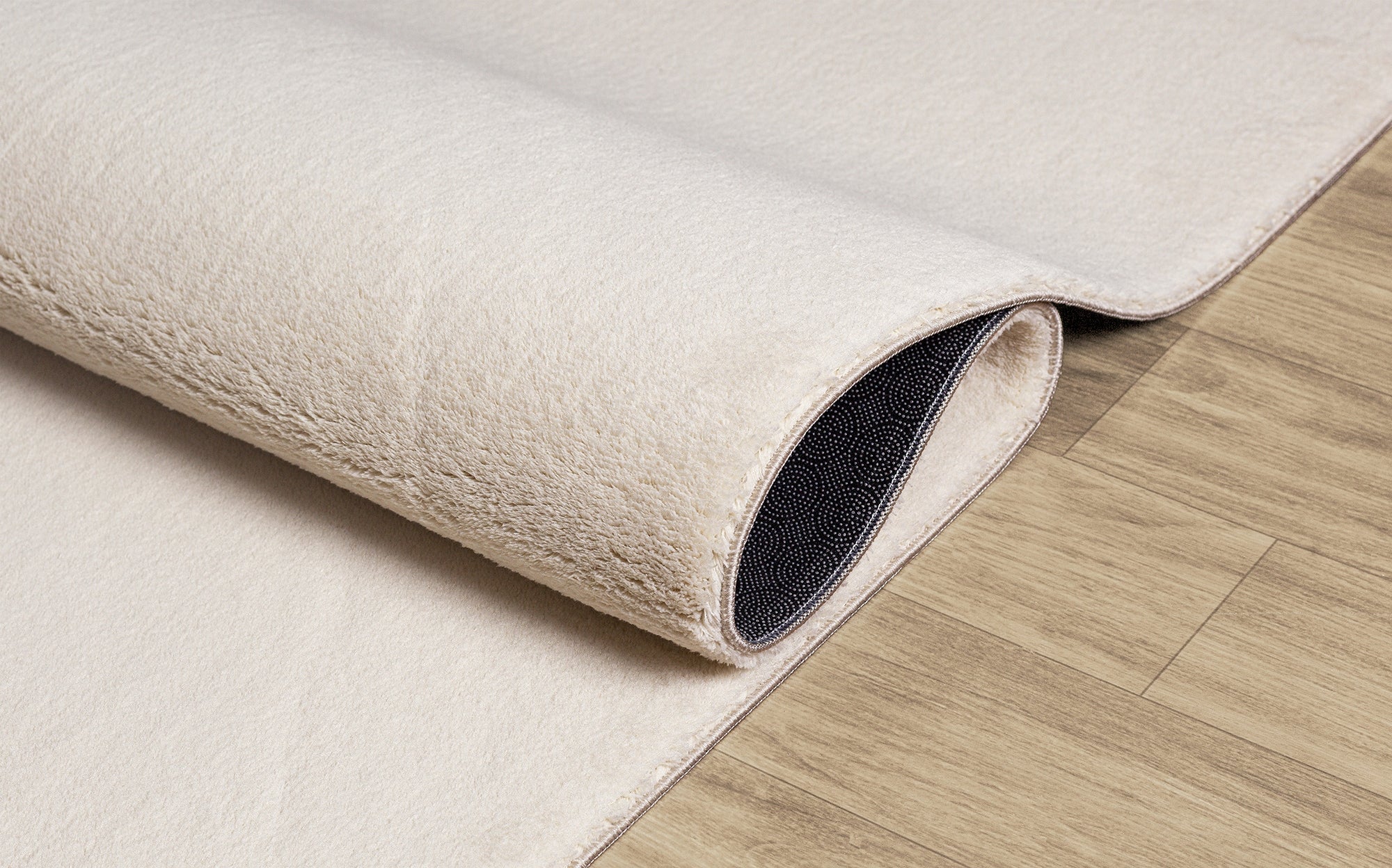 Washable plush carpet Relax the carpet beige 240x340 Length 340 cm