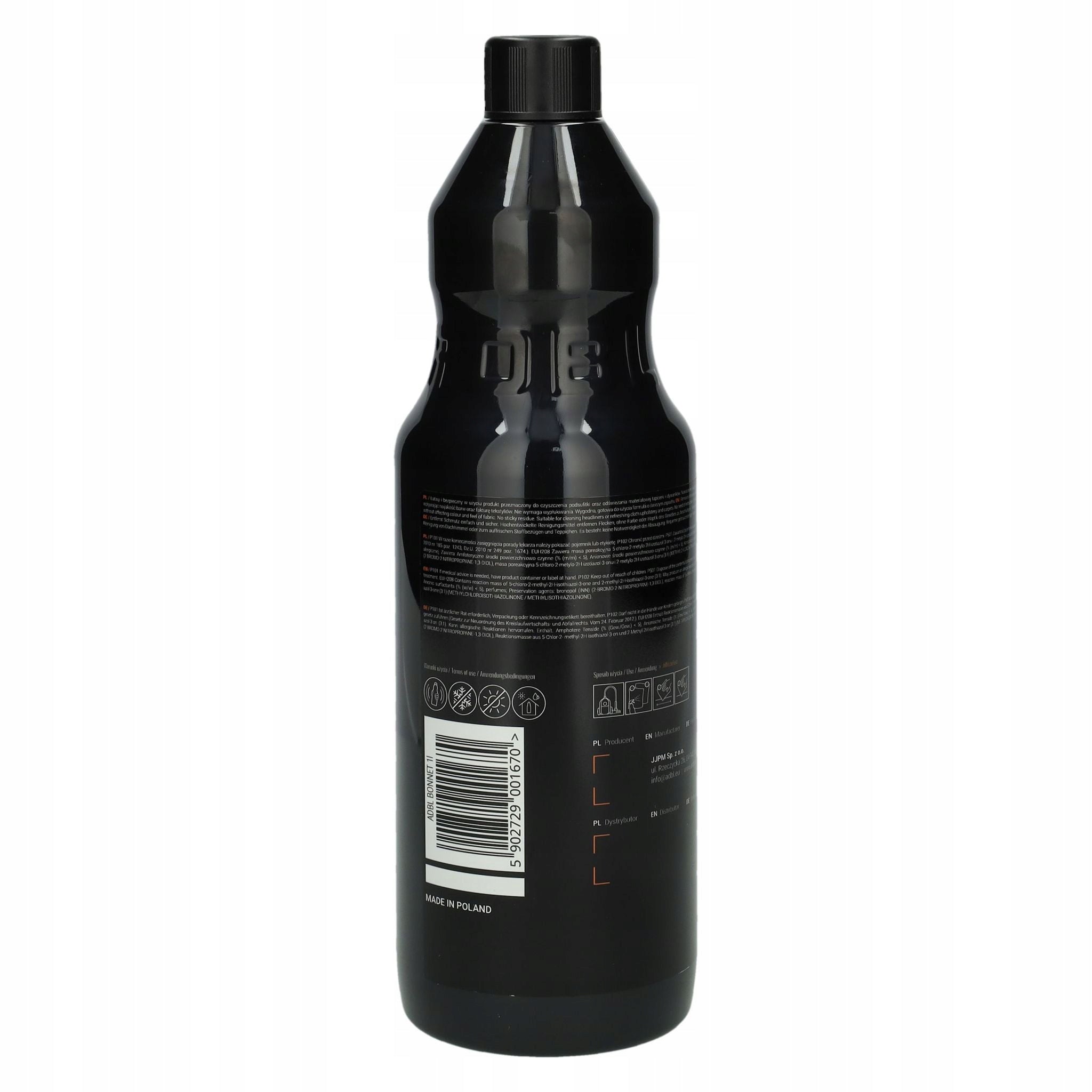 Washing Liquid Headliners and Interior Upholstery ADBL Bonnet 1L Packaging status original