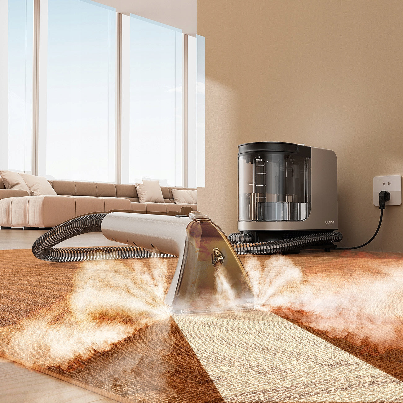 Washing Vacuum Cleaner UWANT Y200S Grey Manufacturer code Y200 Steam