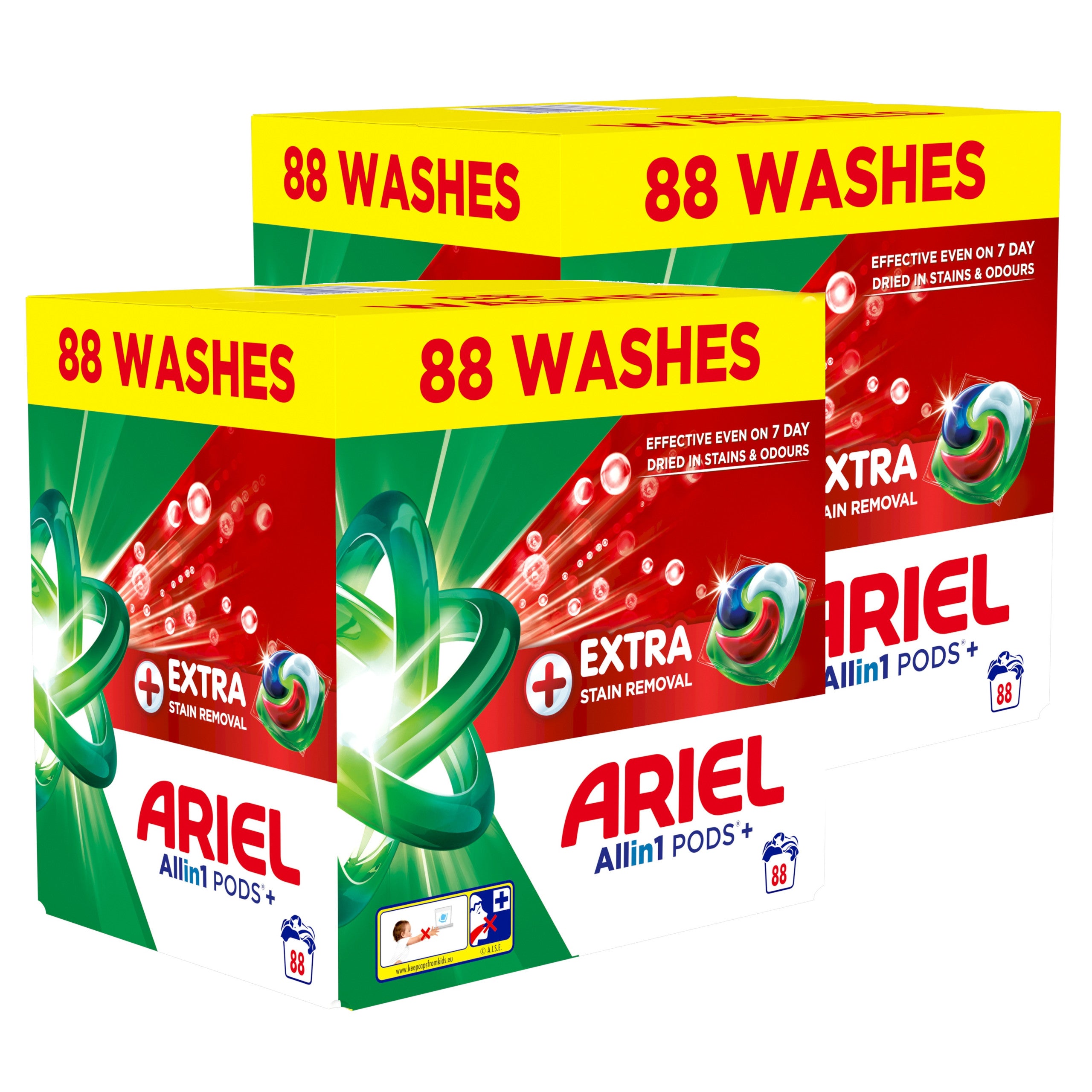 Washing capsules ARIEL Pods All in 1 Extra Clean (176 washes) 4x 44pcs