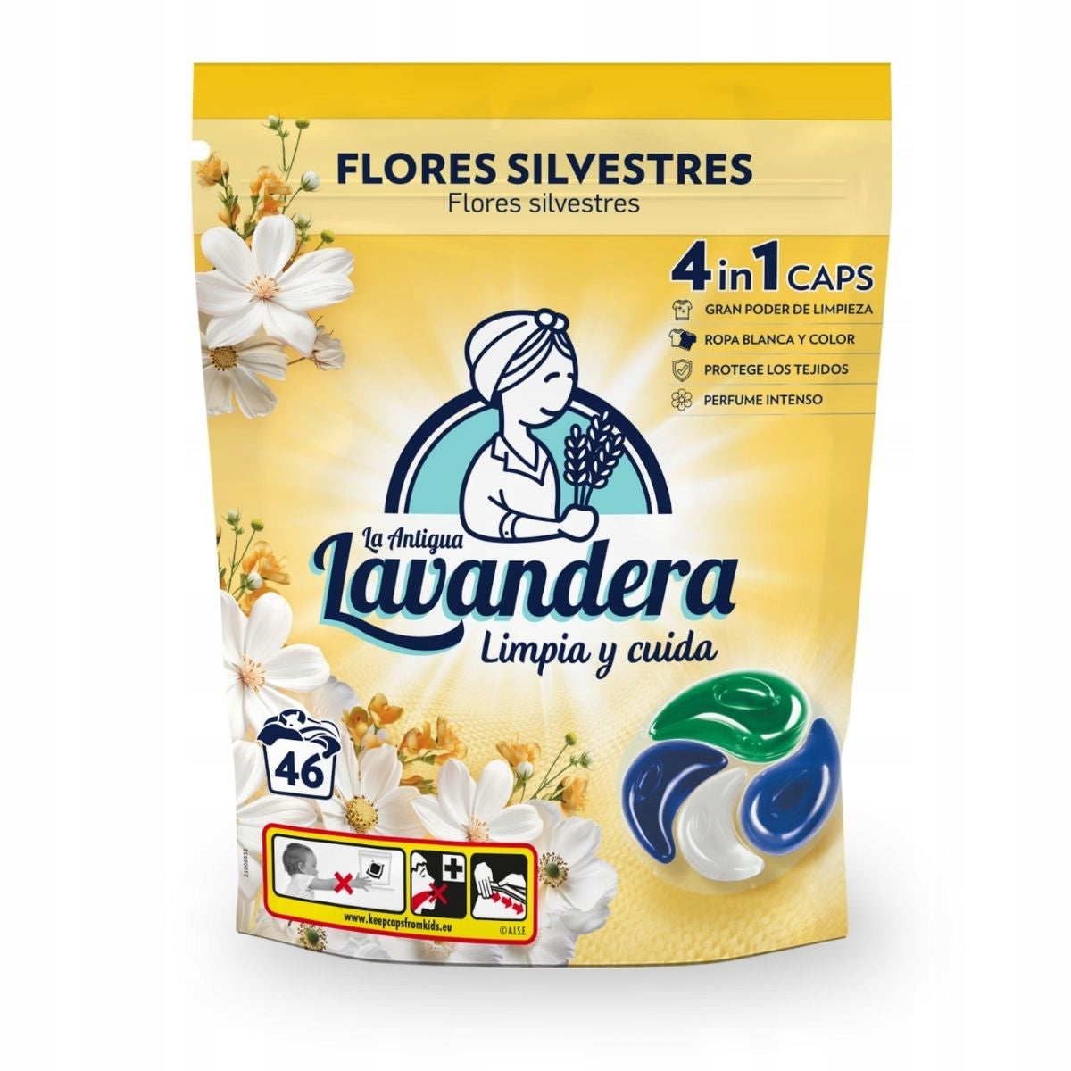 Washing capsules LAVANDERA Flores Silvestres Field Flowers 46x22g
