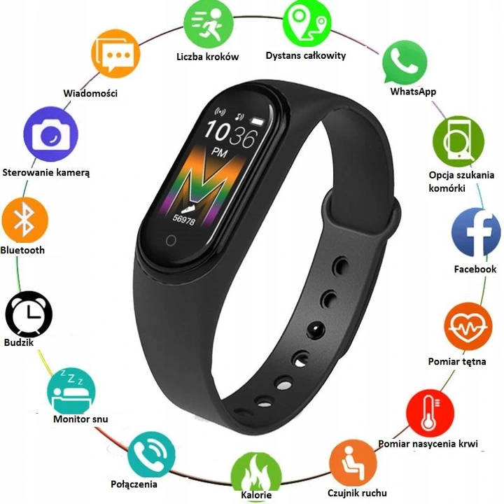 Watch Band Smartband M5 - black Brand DexXer