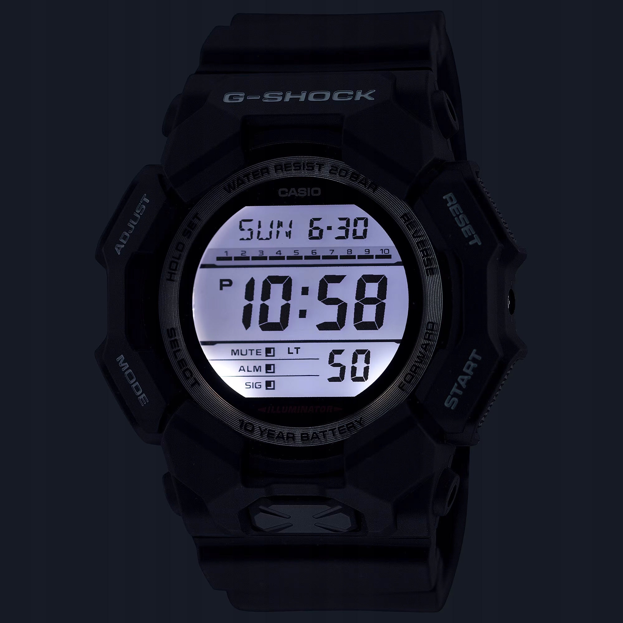 Watch Casio G-SHOCK GD-010-1ER running pool Brand CASIO