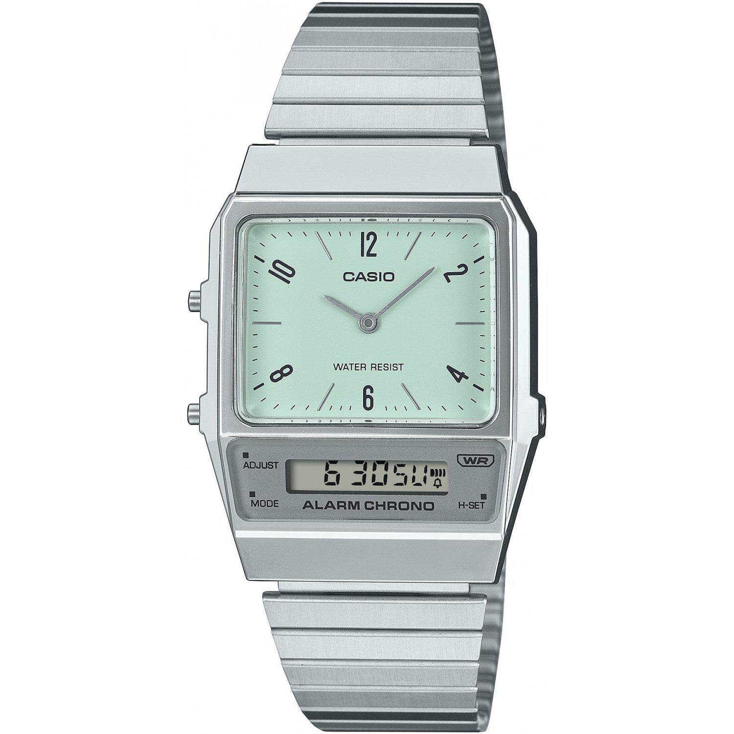 Watch Casio Vintage AQ-800E-3AEF silver bracelet