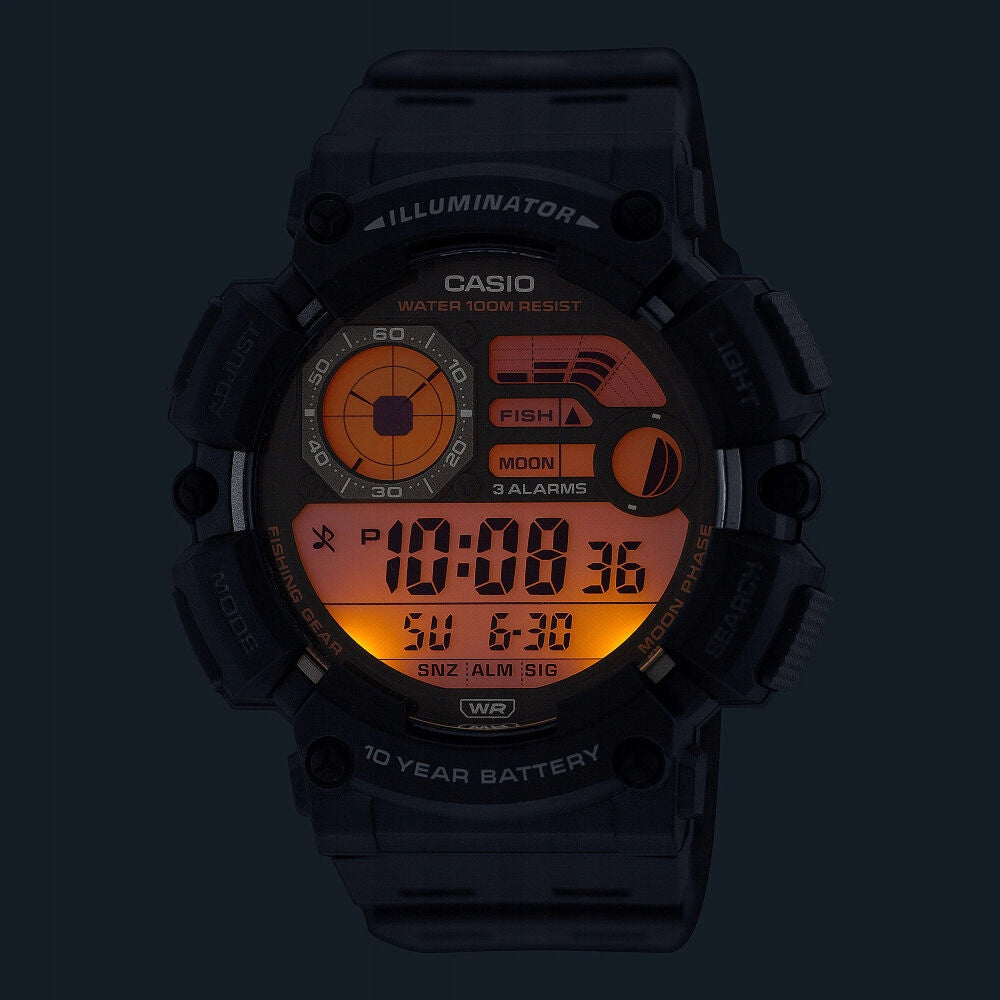 Watch Casio WS-1500H-3BVEF running pool tides Packaging status original