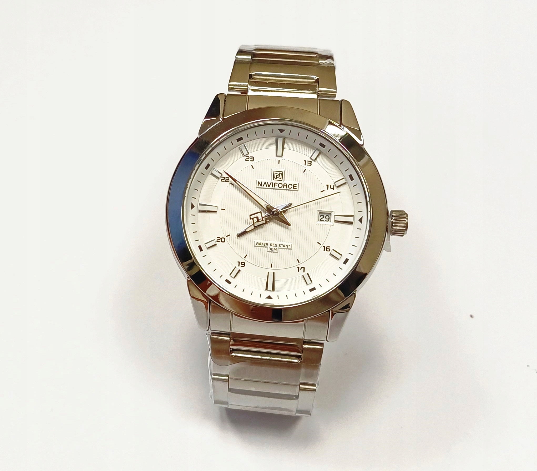 Watch Naviforce massive with date military silver gift men Dial color black