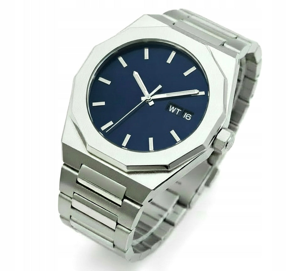 Watch Polish stainless steel date stamp with eagle silver men's classic