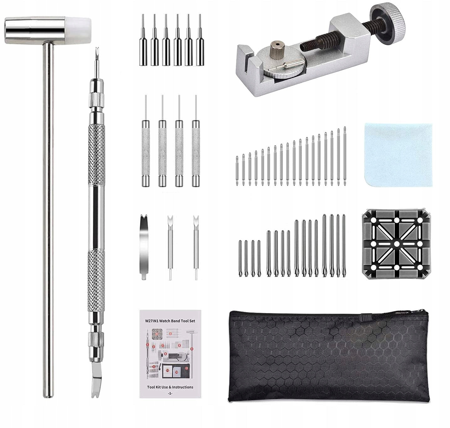 Watch Repair Kit - Watch Band Shortening Kit - DIY Manufacturer code Narzędzie do wymiany paska zegarka