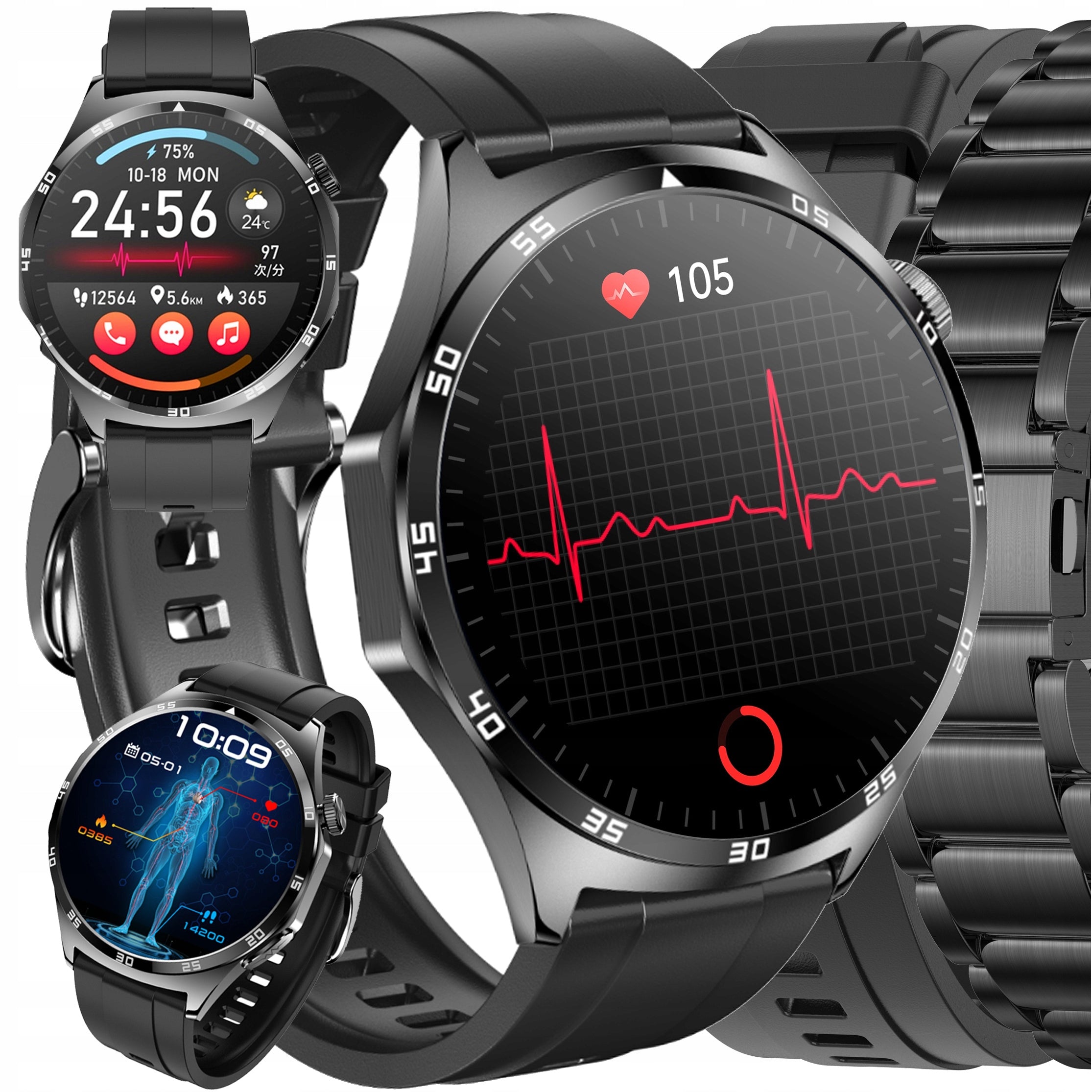 Watch Smartwatch talking sleep heart rate monitor health functions Pro PL