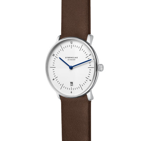 Watch Sternglas Naos white, 38 mm quartz Brand Sternglas