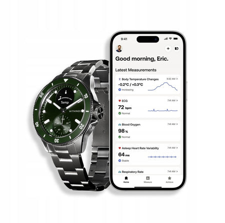 Watch Withings Nova smartwatch sapphire glass heart rate measurement SPO2 ECG Packaging status original