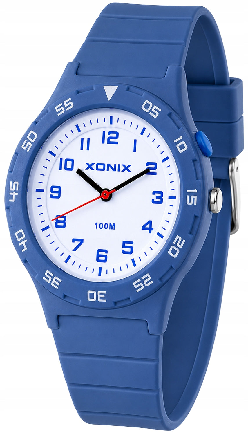 Watch XONIX blue 10 ATM LED backlight Japanese movement Y121E Manufacturer code AAL-006