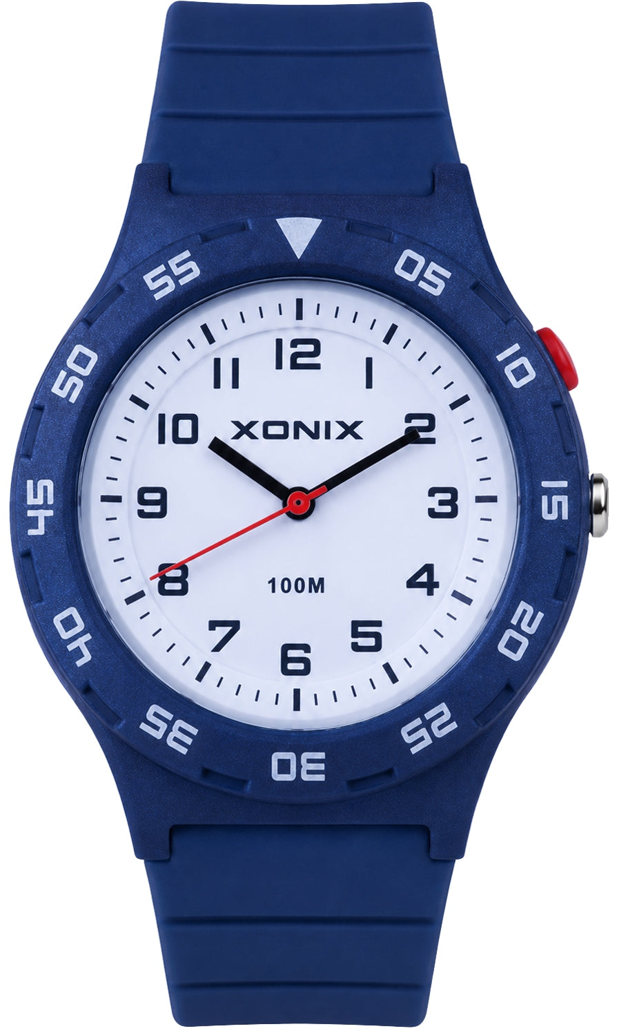 Watch XONIX navy blue 10 ATM LED backlight Japanese movement Y121E Brand Xonix