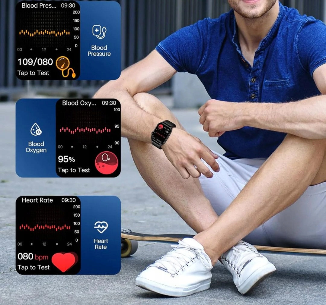 Watch smartwatch 2,4' AMOLED IP68 black Manufacturer code X0023AAHTH