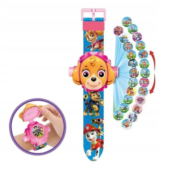 Watch with PAW projector PSI PATROL SKYE 3D sky LED digital projector