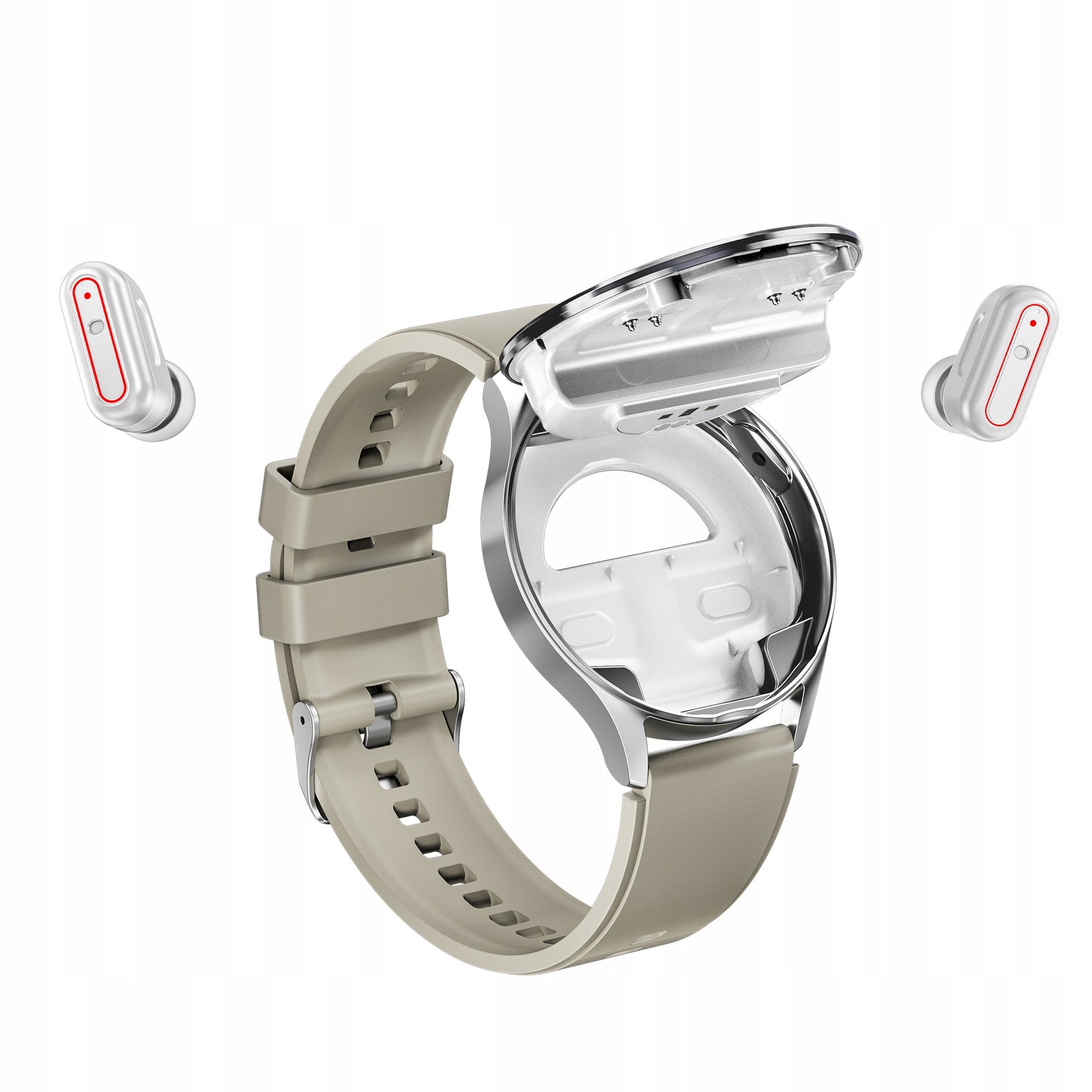 Watch with built-in Bluetooth, NFC and sports functions Color gray