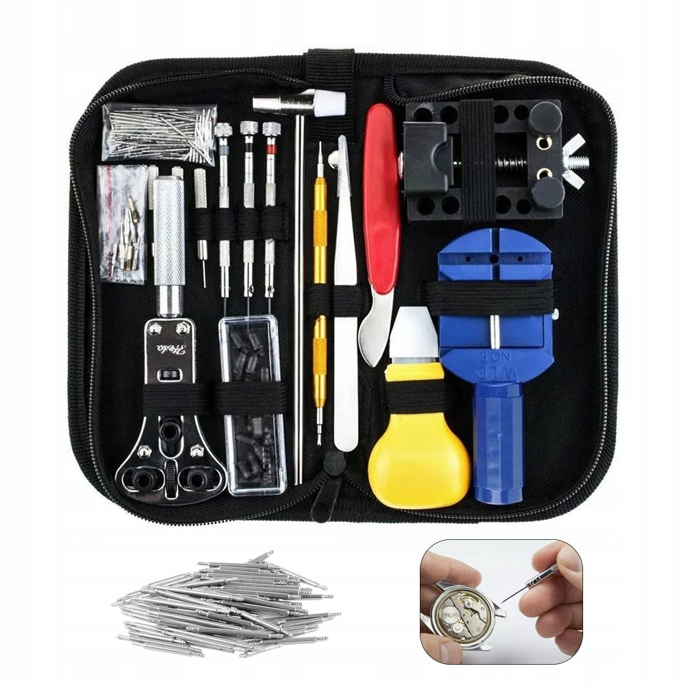 Watchmaking tools for replacing batteries, opening watch cases