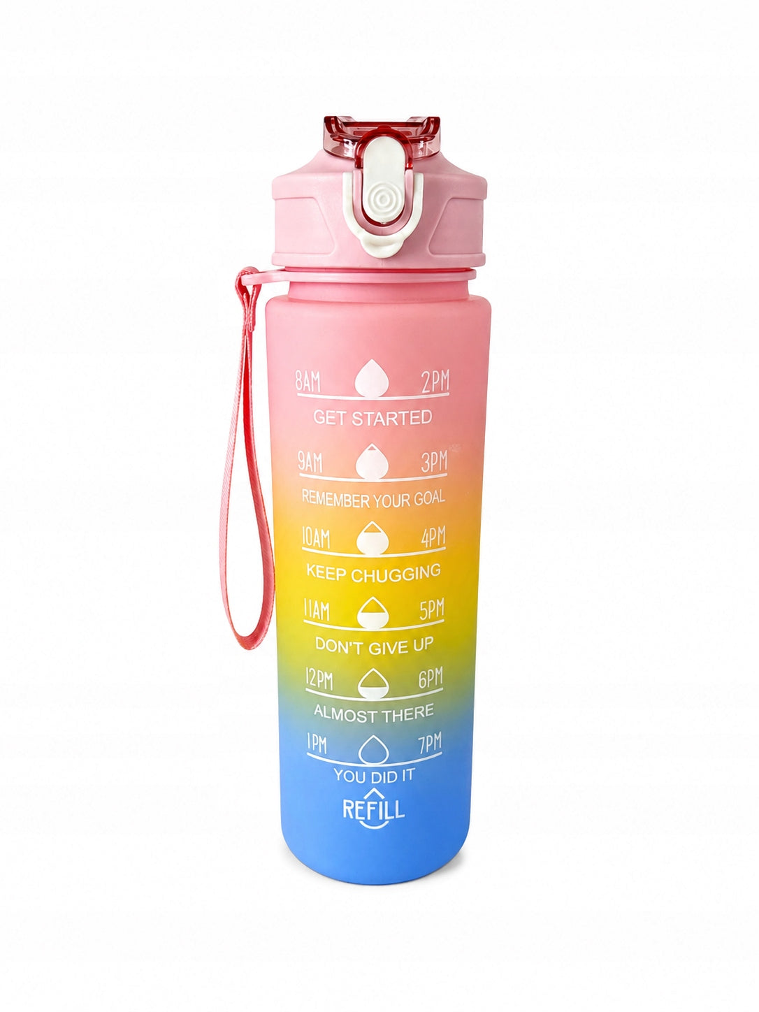 Water Bottle 750ML WATER BOTTLE Gym Fittnes Ombre Brand no brand