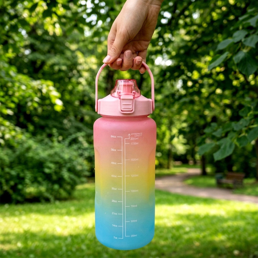 Water Bottle Leakproof Drinks with Scale Sports Travel 2L XXL Product weight with unit packaging 0.23 kg