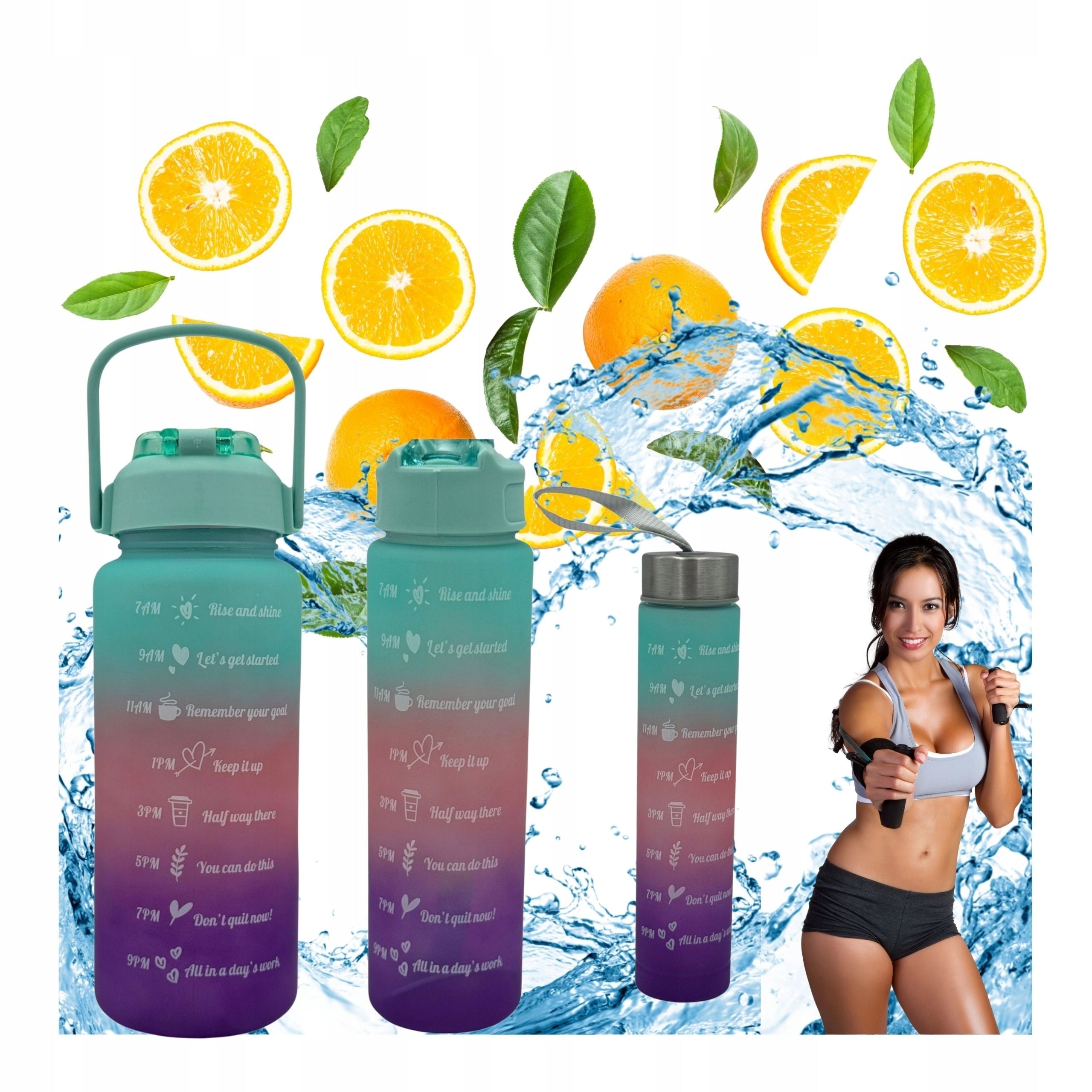 Water Bottle Motivational Water Bottle With Measure Sports 3in1 Tight Sports Kind bottle