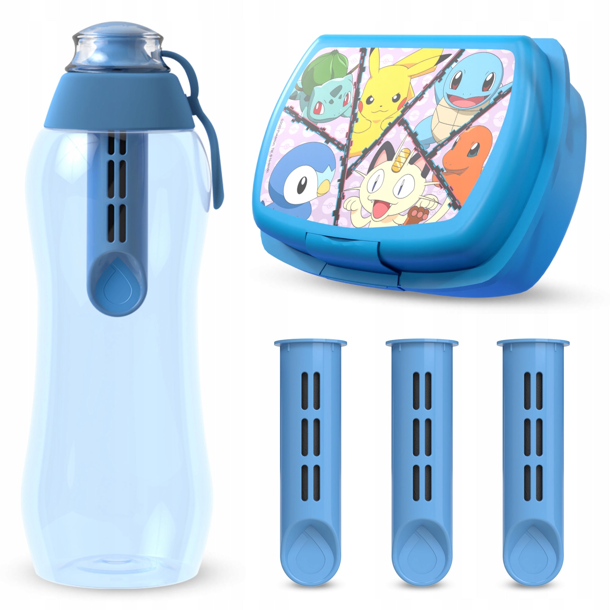 Water Bottle SOFT 0,5 l Celestial with 4 Carbon Filters + Lunchbox