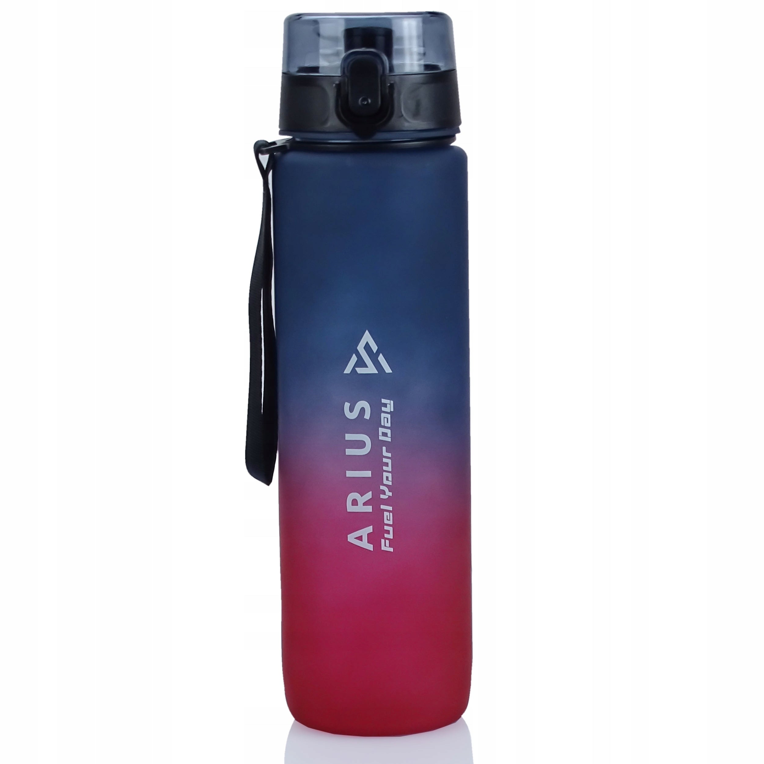 Water Bottle with Motivational Measure 1L Tritan BPA Free Fitness Sport