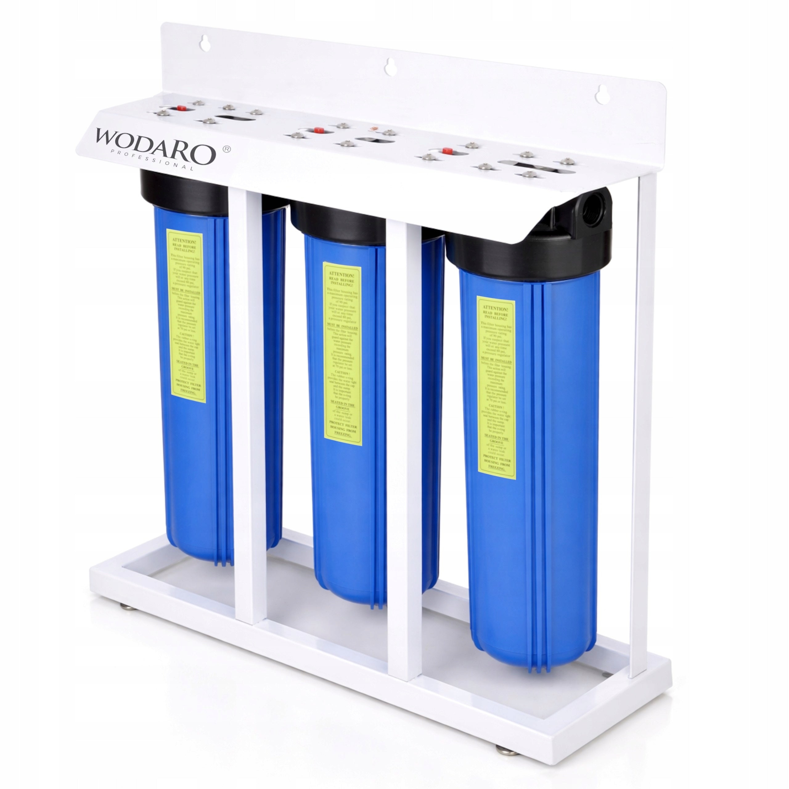 Water Filter 3 Stage Treatment Station WODARO HBB20 BIG BLUE BB 20" Brand wodaRO