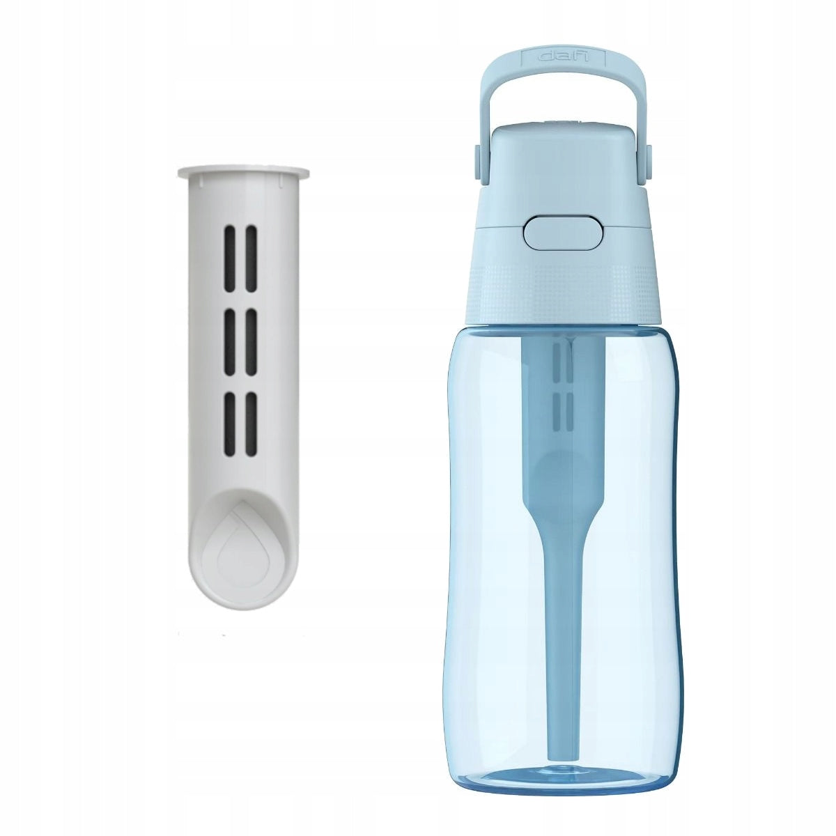 Water Filter Bottle 0,5l Dafi Solid Dove Blue Dyed Packaging status original