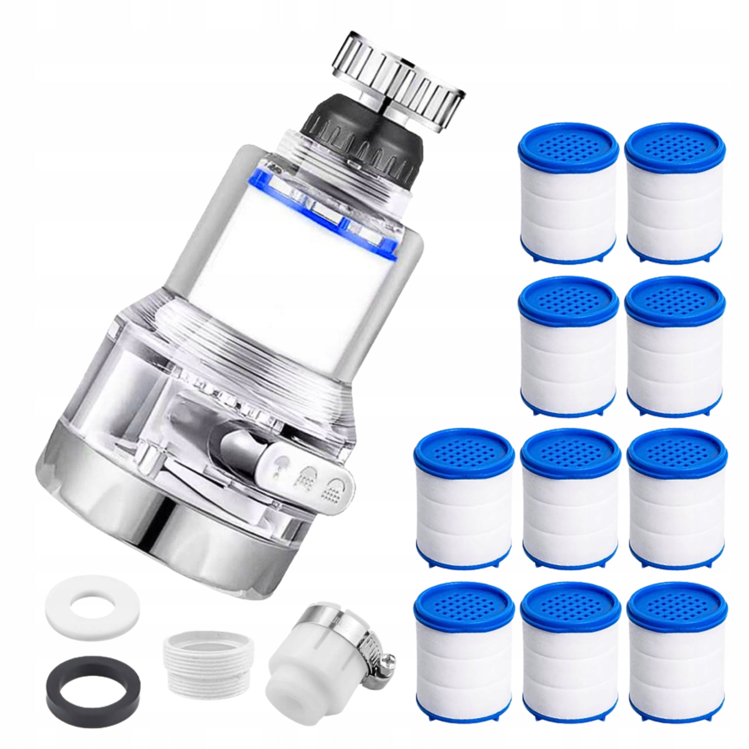 Water Filter For Rotary Faucet Removes Pollutants and Metals + 10 Filters