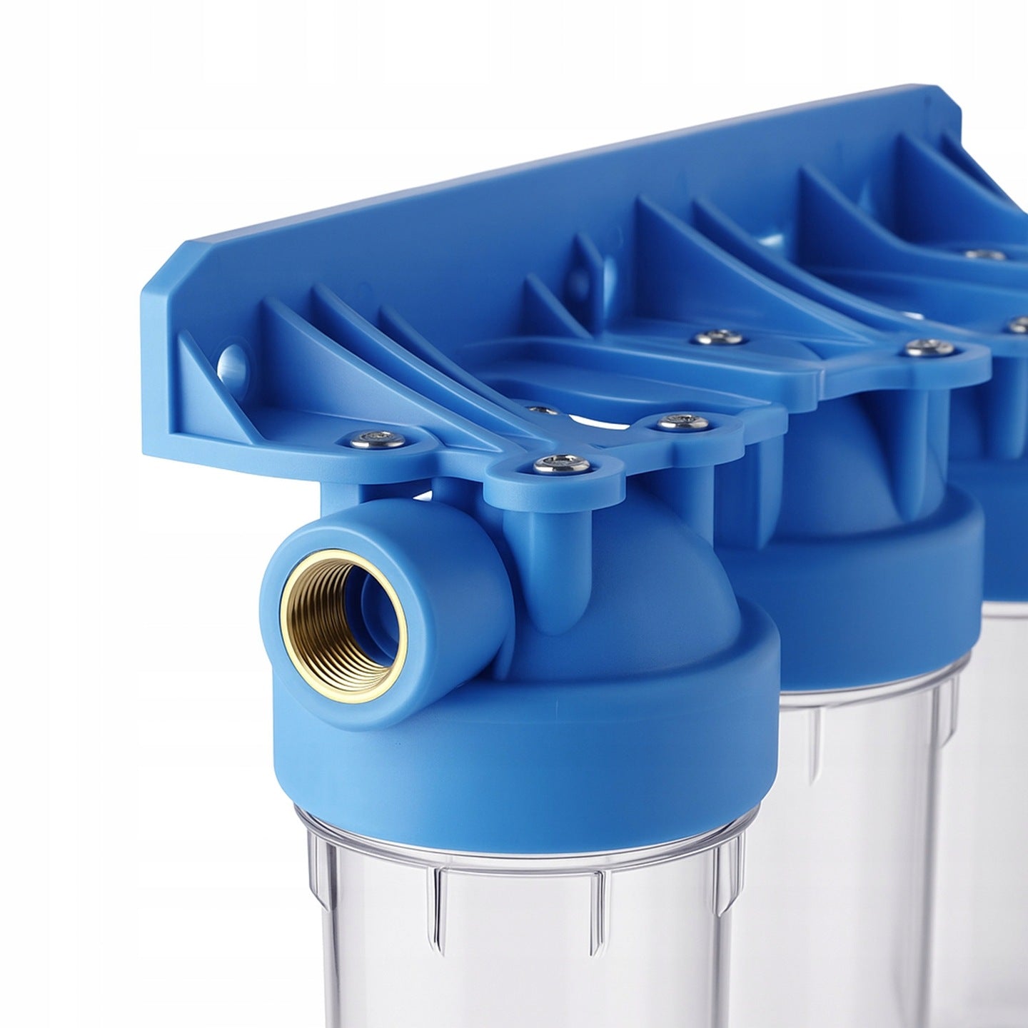 Water Filter In-line 3/4'' FLOW TRIPLE + Cartridges SET FOR HOME Manufacturer code NARUROWY FILTR DO WODY 3 STOPNIOWY 3/4 WKŁADY