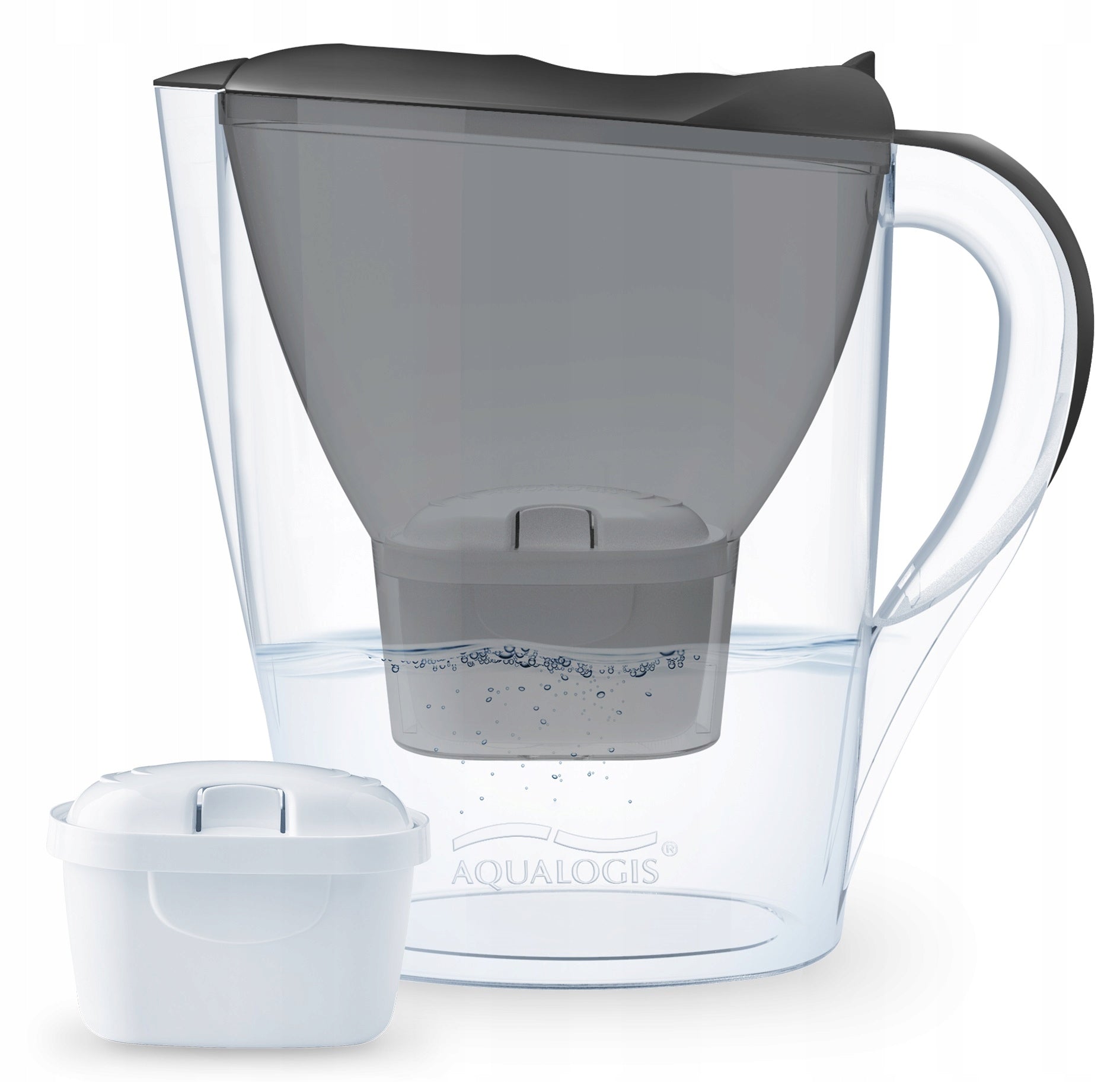 Water Filter Jug Aqualogis 2.6L + Pure+ Replacement Cartridge Packaging status original