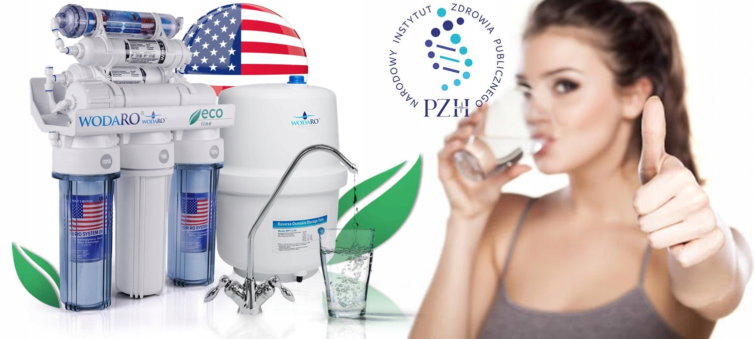 Water Filter RO7 WODARO ECO Reverse Osmosis Ionizer 75GPD Sink Filter Packaging status original