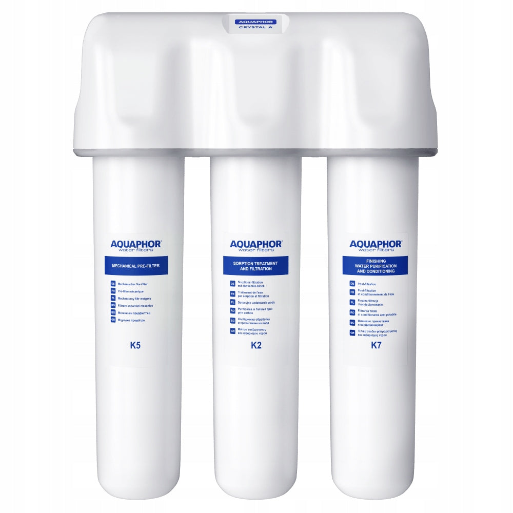 Water Filter Under Sink Aquaphor Crystal A + Replacement Indicator Manufacturer code K5-K2-K7