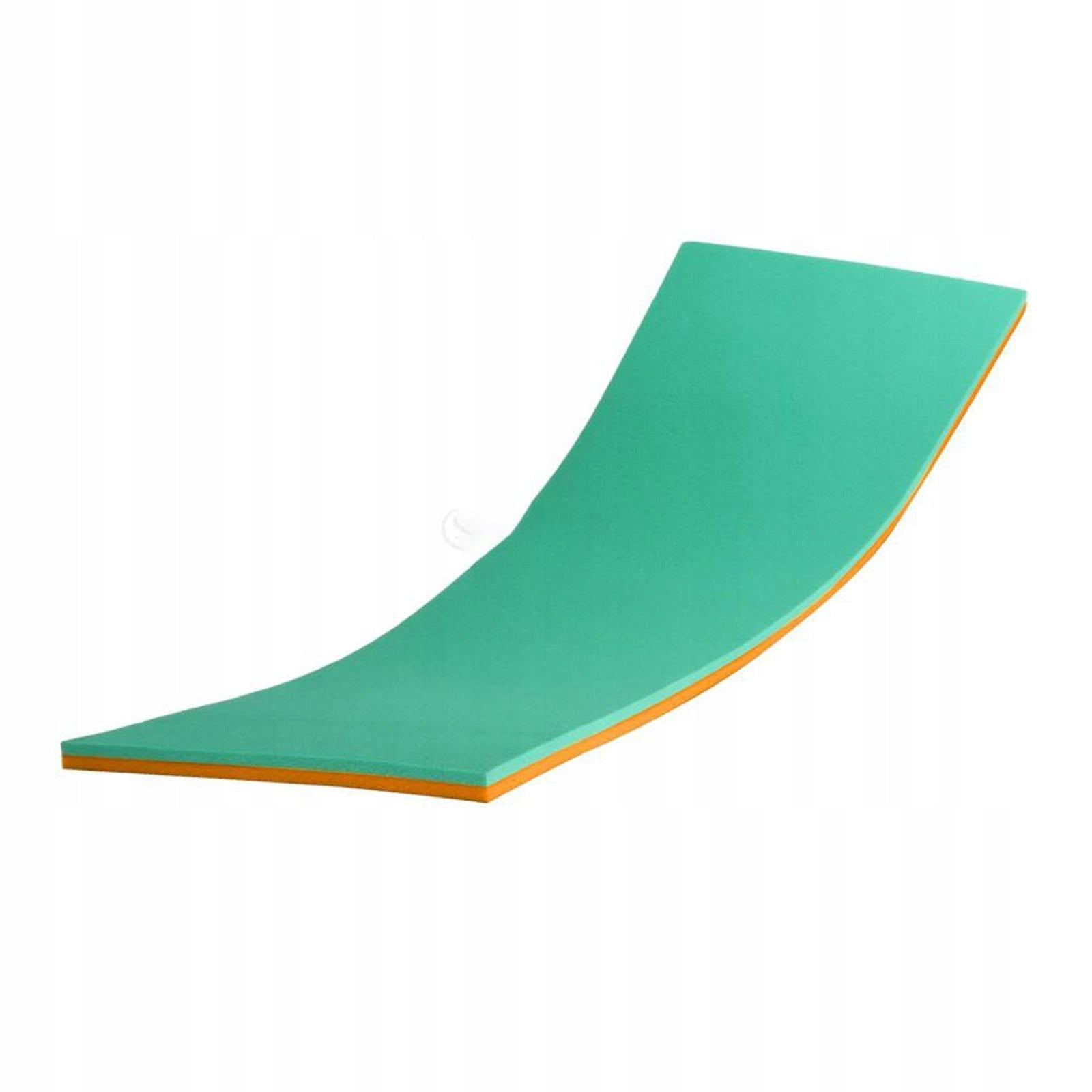 Water Float Mat Float Raft Drifting Mattress 110cmx40cmx2.2cm Green Orange Model Float Mat